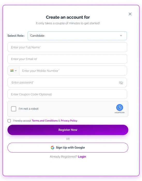 Create a New Account
