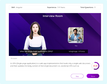 Automated AI interviews for contract-to-hire staffing