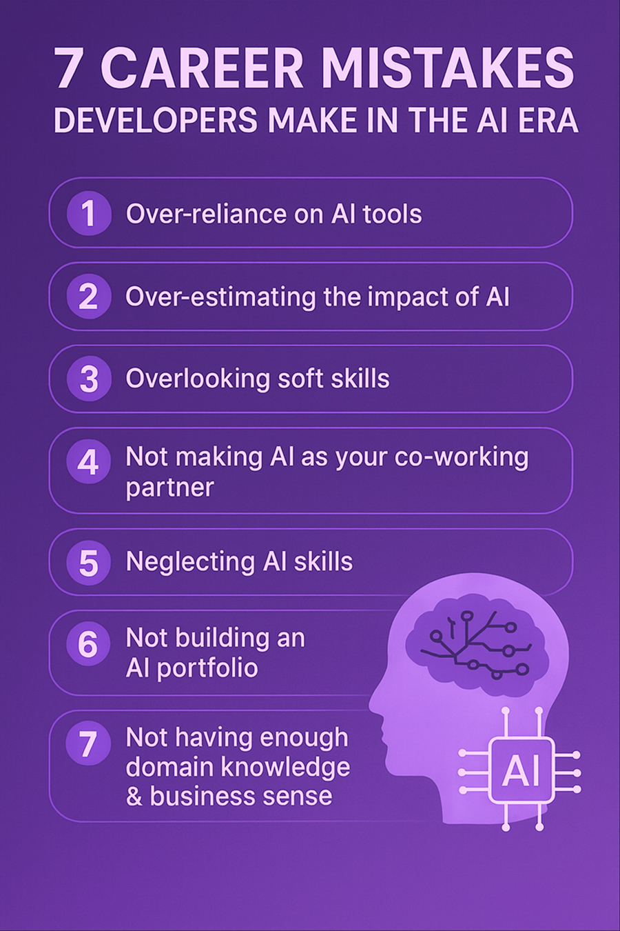 Developer Career Mistakes in the AI Era Developer Career Mistakes