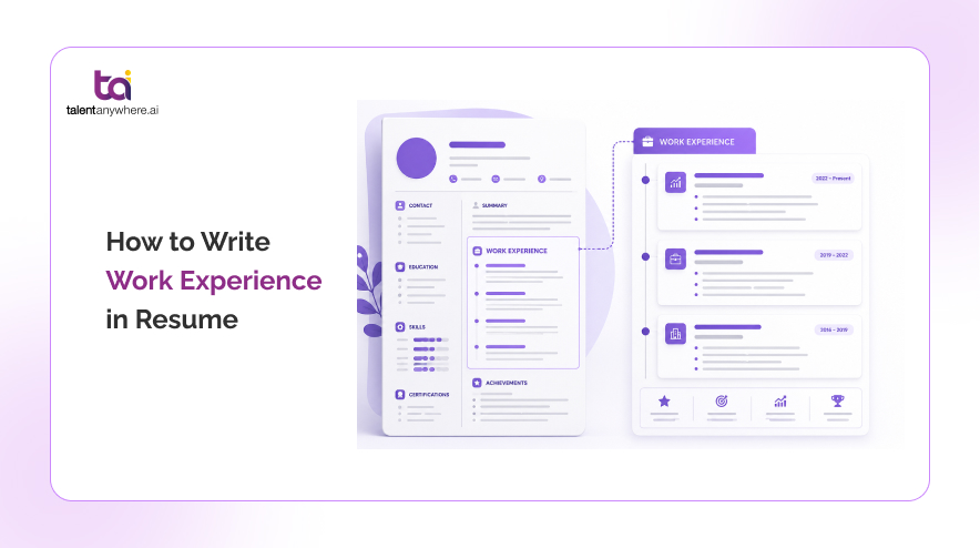 How to write work experience in a resume