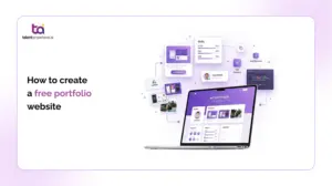 student building free portfolio website