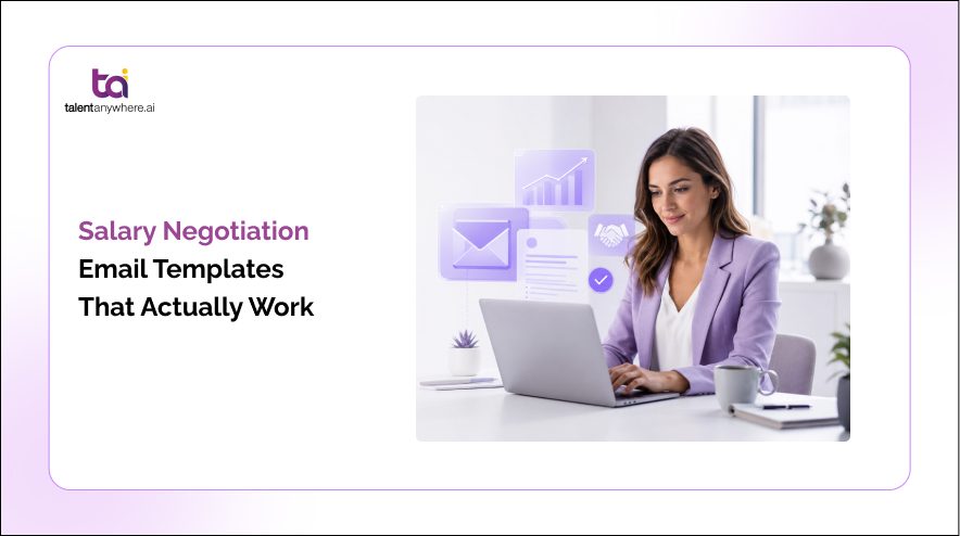 Professional drafting a salary negotiation email