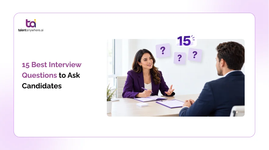 Recruiter asking a candidate structured interview questions during a hiring interview