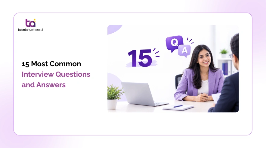 Job seeker preparing answers to the most common interview questions